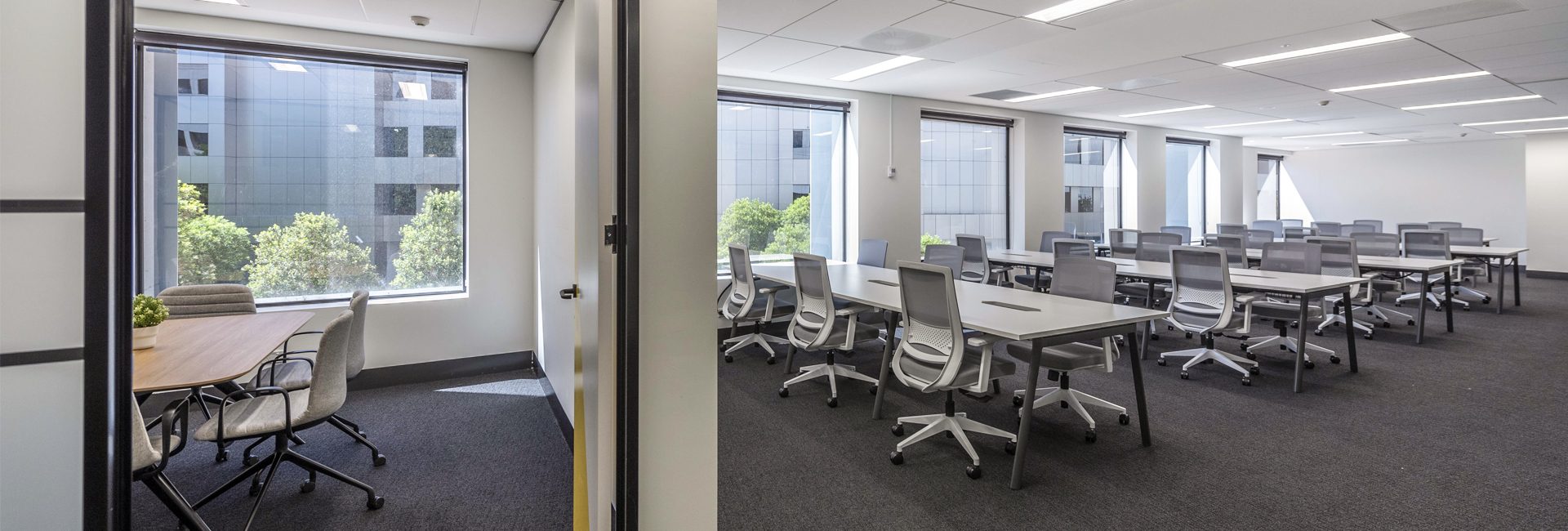 Modern private office space at Jaga Workspaces Canberra